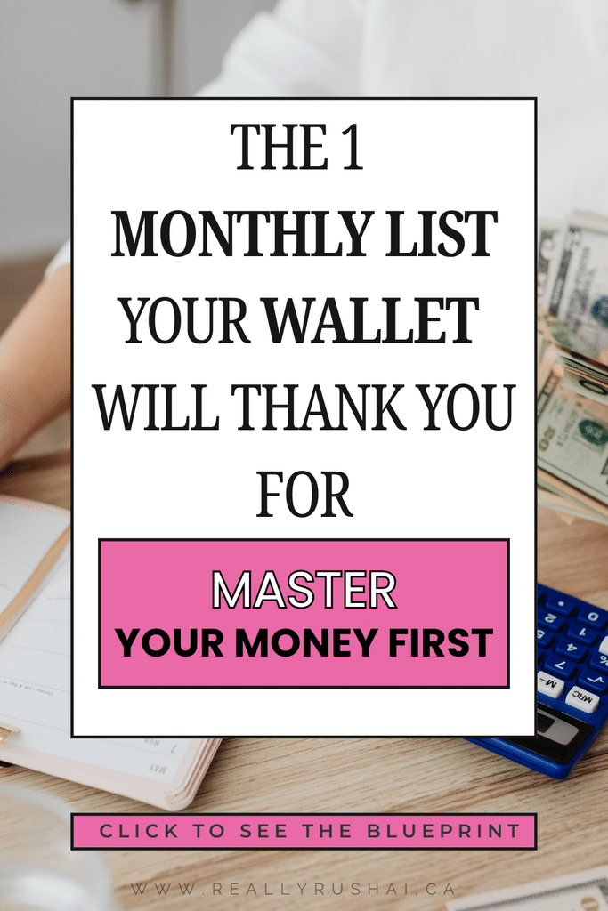 11 lists to create at the beginning of every month - ReallyRushai.ca