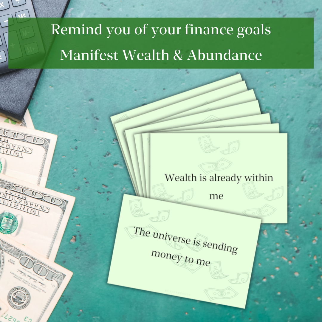 Finance Affirmation cards