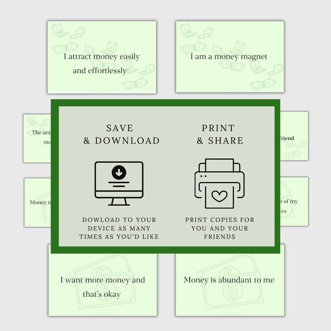Finance Affirmation Cards