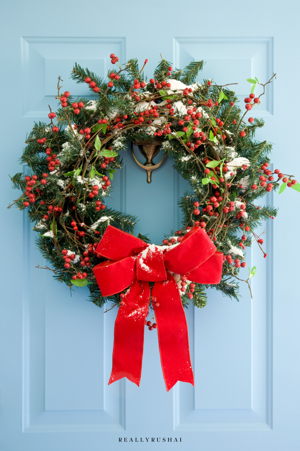 50+ Christmas Wreaths for your Holiday Front Door
