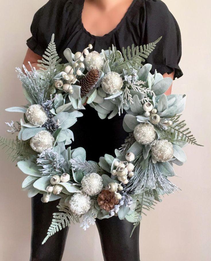 Wonderfully Inviting Winter Wreath Ideas For Your Front Door | Winter Decor - ReallyRushai