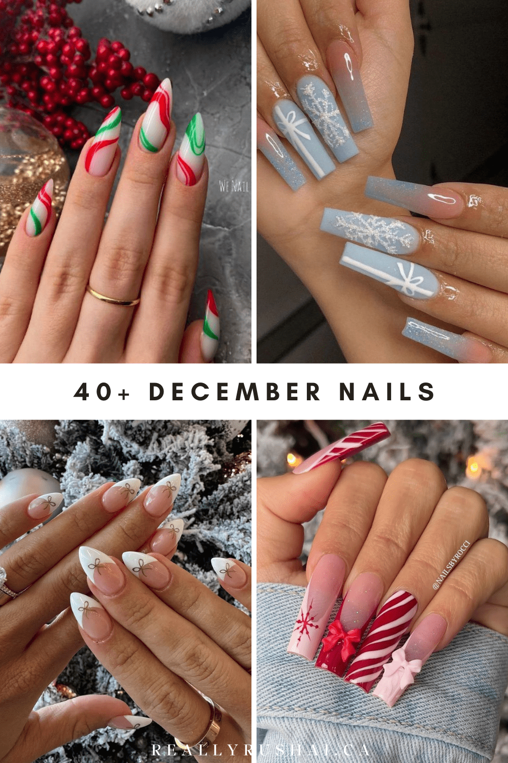 30+ Festive December Nails To Recreate This Holiday Season