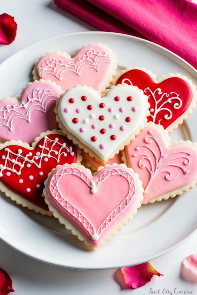 Valentine’s Day sugar cookies - ReallyRushai