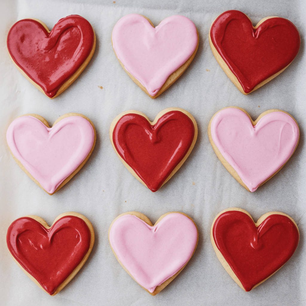 Valentine’s Day sugar cookies - ReallyRushai