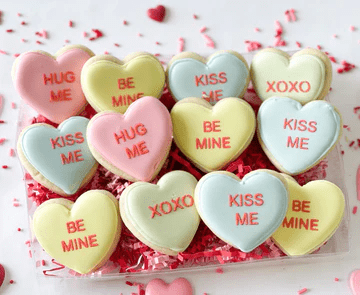Valentine’s Day sugar cookies - ReallyRushai