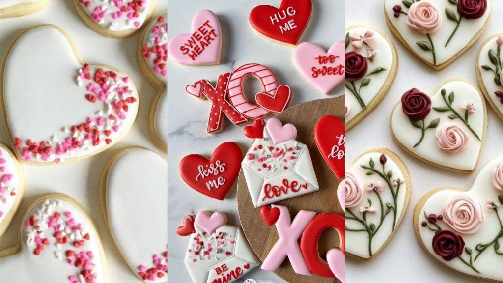 Valentine’s Day sugar cookies - ReallyRushai