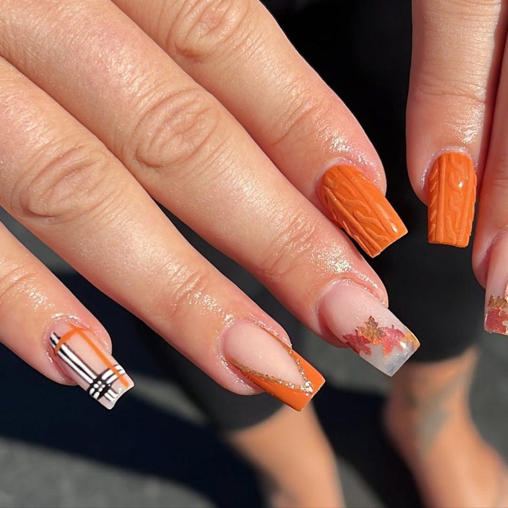 warm october nails - ReallyRushai