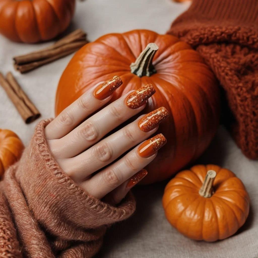 warm october nails - ReallyRushai