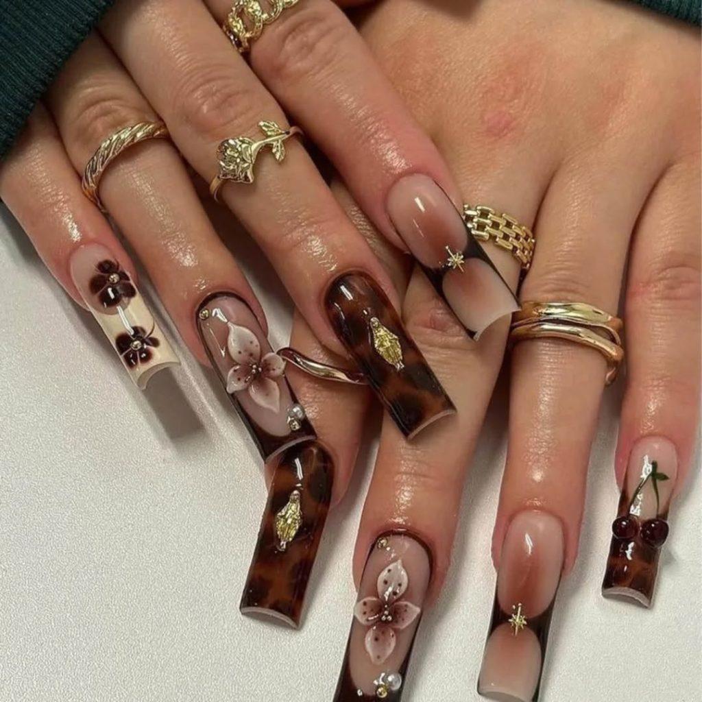 warm october nails - ReallyRushai