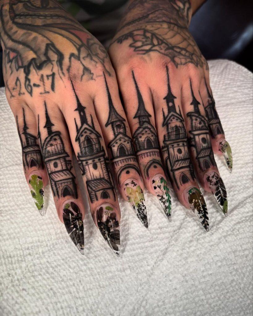 warm october nails - ReallyRushai