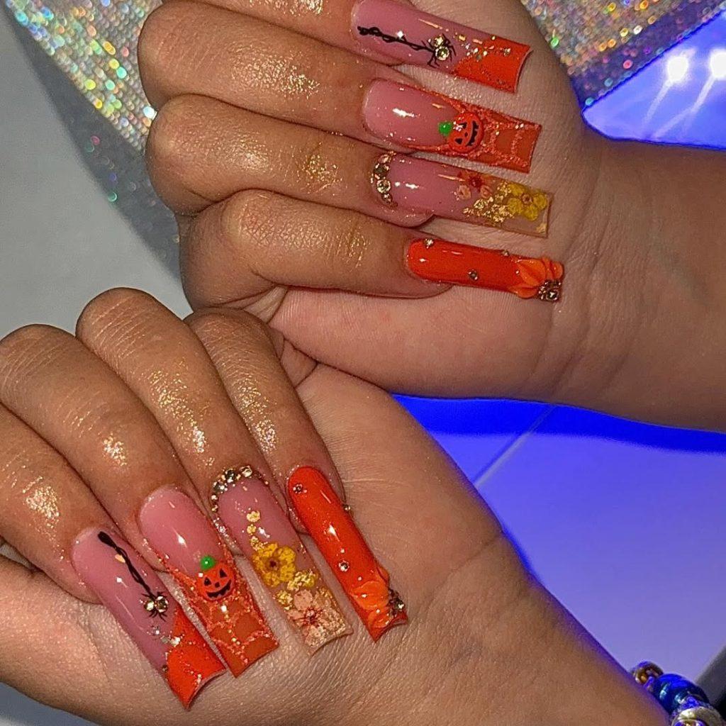 warm october nails - ReallyRushai