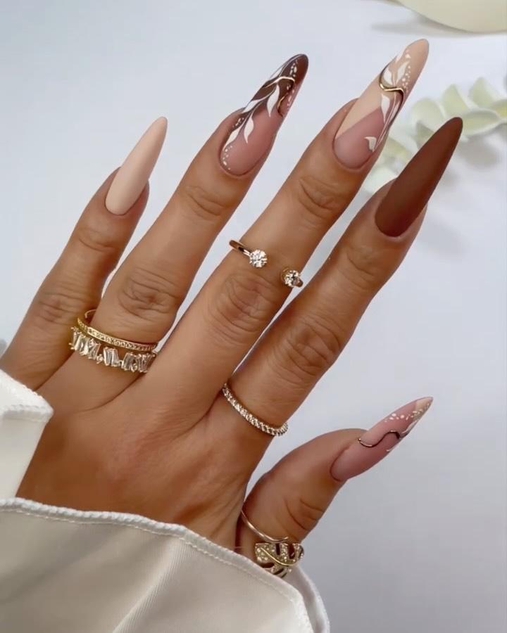 warm october nails - ReallyRushai