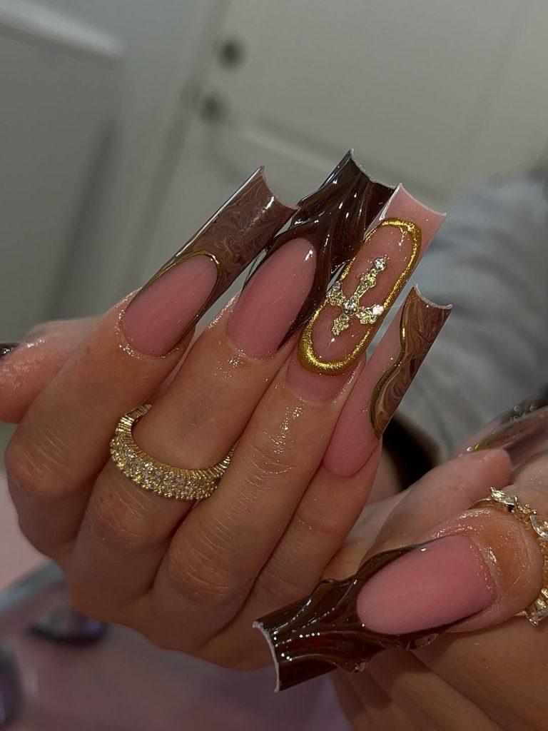 warm october nails - ReallyRushai