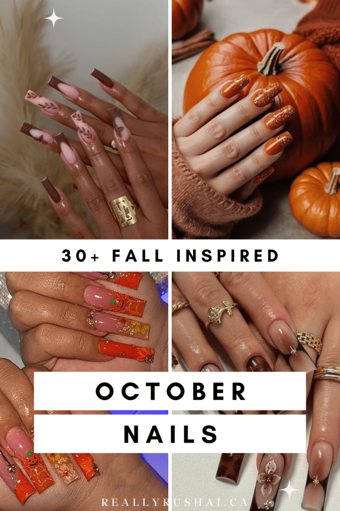 warm october nails - ReallyRushai