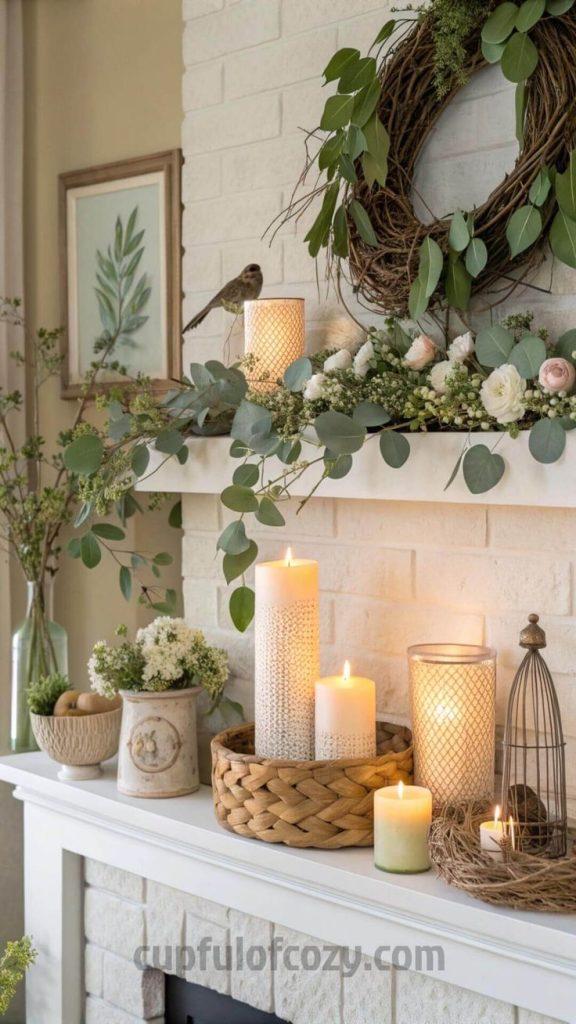 Spring Mantle Decor Ideas - ReallyRushai