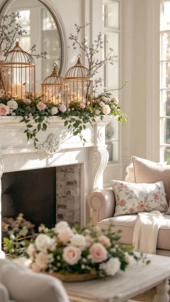 Spring Mantle Decor Ideas - ReallyRushai