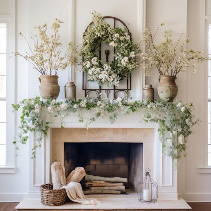 Spring Mantle Decor Ideas - ReallyRushai