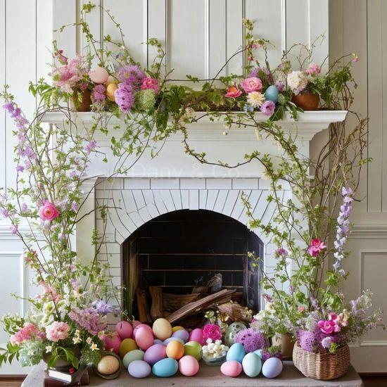 Spring Mantle Decor Ideas - ReallyRushai