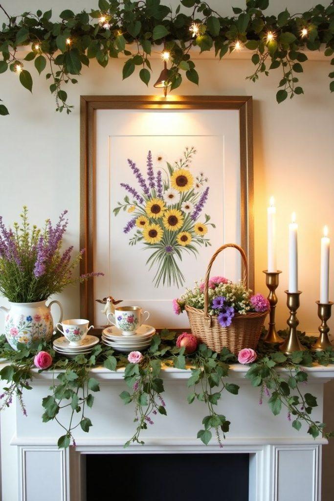 Spring Mantle Decor Ideas - ReallyRushai