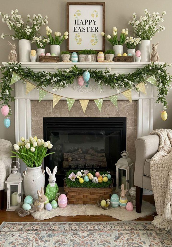Spring Mantle Decor Ideas - ReallyRushai