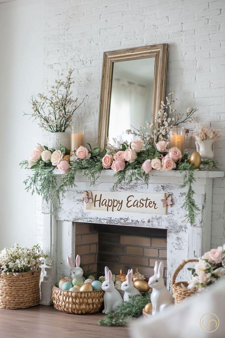 Easter Fireplace Mantles - ReallyRushai