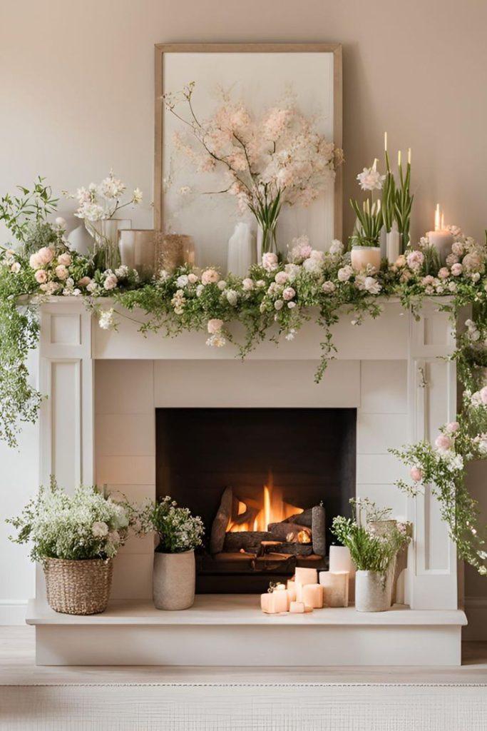 Spring Mantle Decor Ideas - ReallyRushai