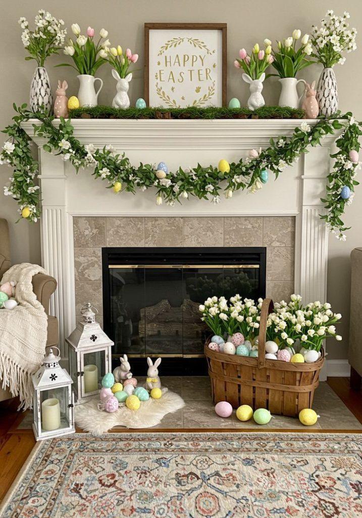 Spring Mantle Decor Ideas - ReallyRushai