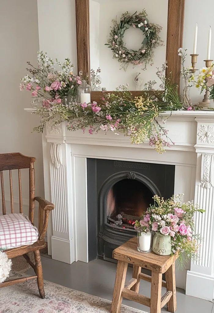 Spring Mantle Decor Ideas - ReallyRushai