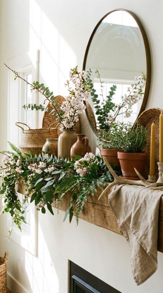 Spring Mantle Decor Ideas - ReallyRushai