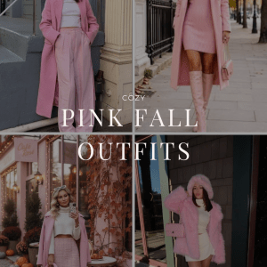 pink fall outfits