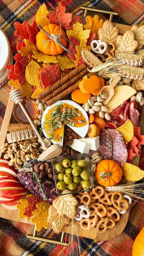 Fall Themed Board Charcuterie Board - ReallyRushai