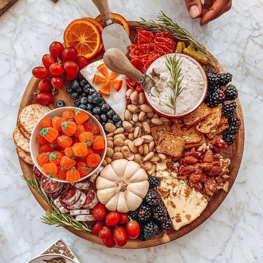 Fall Themed Board Charcuterie Board - ReallyRushai