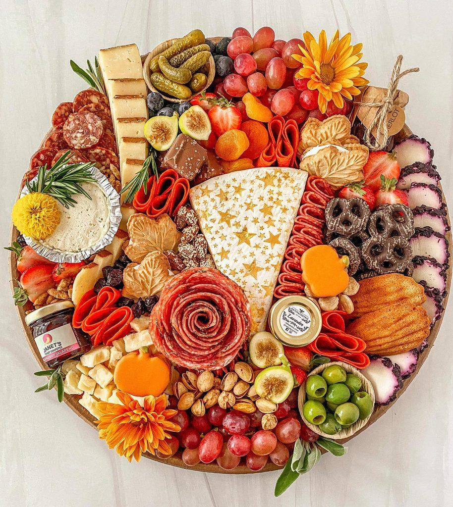 Fall Themed Board Charcuterie Board - ReallyRushai