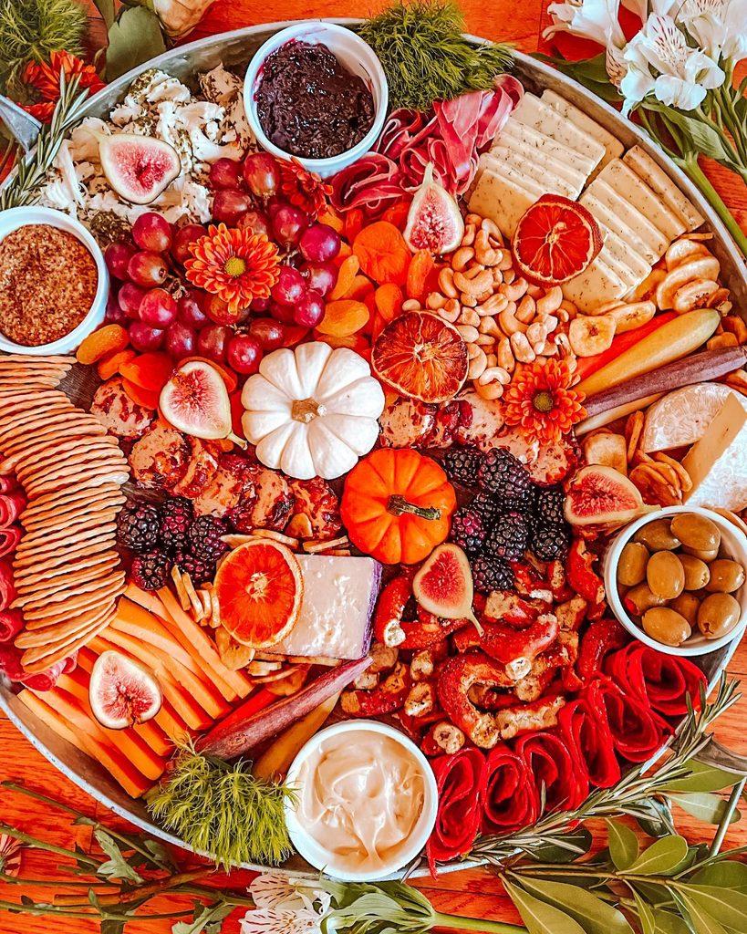 Fall Themed Board Charcuterie Board - ReallyRushai