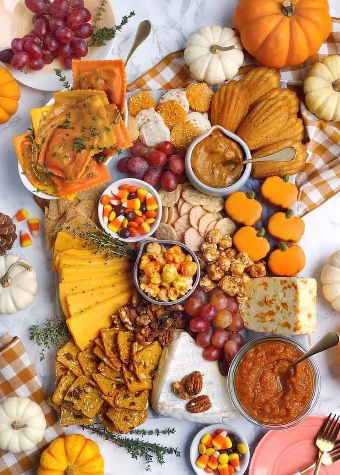 Fall Themed Board Charcuterie Board - ReallyRushai